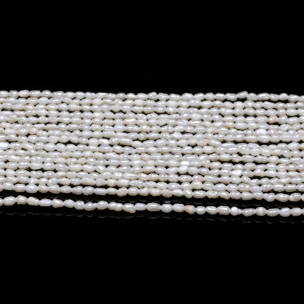 A Quality Rice Beads 2-2.5mm White Natural Freshwater Pearls Loose Spacer Beads for Jewelry Making DIY Women Necklace Bracelet
A Quality Rice Beads 2-2.5mm White Natural Freshwater Pearls Loose Spacer Beads for Jewelry Making DIY Women Necklace Bracelet