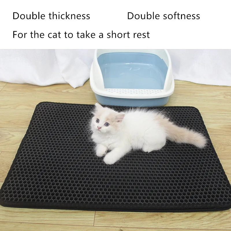 Waterproof Pet Cat Litter Mat Non-slip Sand Cat Pad Washable Pet Dog Bed Cat Mat Kitten Pet Supplies Double Layer Pet Litter Mat
Waterproof Pet Cat Litter Mat Non-slip Sand Cat Pad Washable Pet Dog Bed Cat Mat Kitten Pet Supplies Double Layer Pet Litter Mat