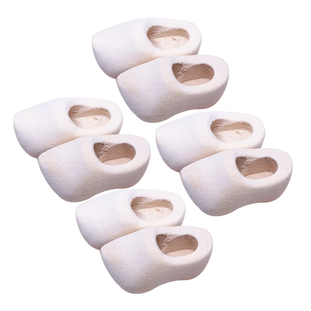 4 Pairs Clogs Miniature Wooden Shoes Decor House DIY Craft Supply Accessories Child
4 Pairs Clogs Miniature Wooden Shoes Decor House DIY Craft Supply Accessories Child