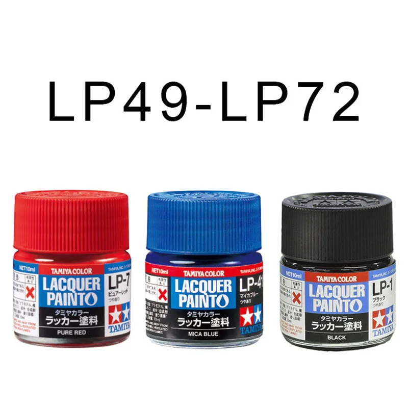 10ml LP49-LP72 TAMIYA Lacquer Color Series Paint Coating DIY Handcraft Car Military Tank Ship Plane Anime Doll Building Tool
10ml LP49-LP72 TAMIYA Lacquer Color Series Paint Coating DIY Handcraft Car Military Tank Ship Plane Anime Doll Building Tool