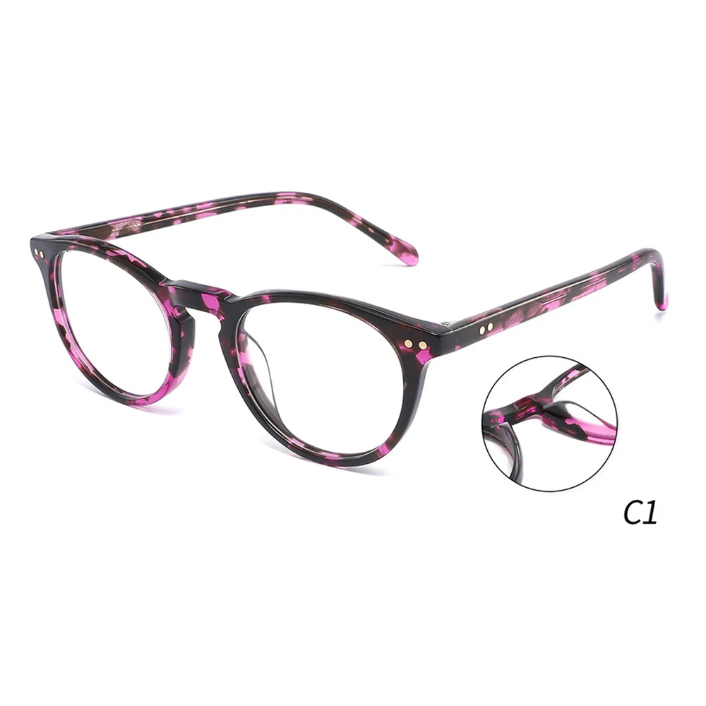 High-end Retro Handcrafted Round Spring Hinge Optical Frame Custom Photochromic Myopia Reading Glasses Prescription Lens
High-end Retro Handcrafted Round Spring Hinge Optical Frame Custom Photochromic Myopia Reading Glasses Prescription Lens