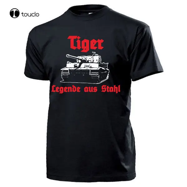 

Men Cool Tee Shirt Tiger Panzer Legende Aus Stahl Wh Panzerkampfwagen Wk 2 - T Shirt Summer T-Shirt Custom Aldult Teen Unisex