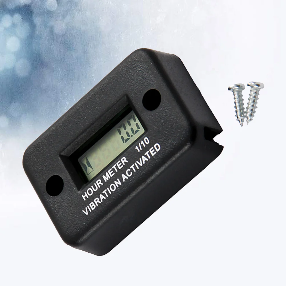 Waterproof Vibration Timer LCD Display Engine Digital Tach Hour Meter for Gasoline Engine Lawn Mower Motorcycle (Black)
Waterproof Vibration Timer LCD Display Engine Digital Tach Hour Meter for Gasoline Engine Lawn Mower Motorcycle (Black)