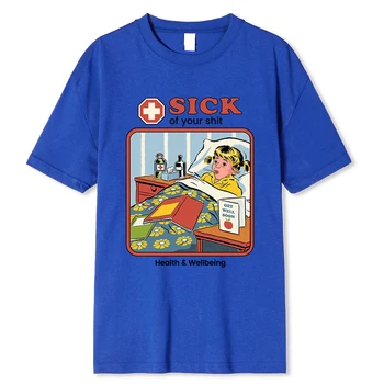 Camiseta Gráfica Exuberante da Série Manga Monogatari: Uma Declaração de Estilo Audaz 10 Horror Comic Series Sick Of Yourshit Health Wellbeing Men Clothes Fashion Summer Cotton T-Shirts Sweat T Shirts Street Loose Top