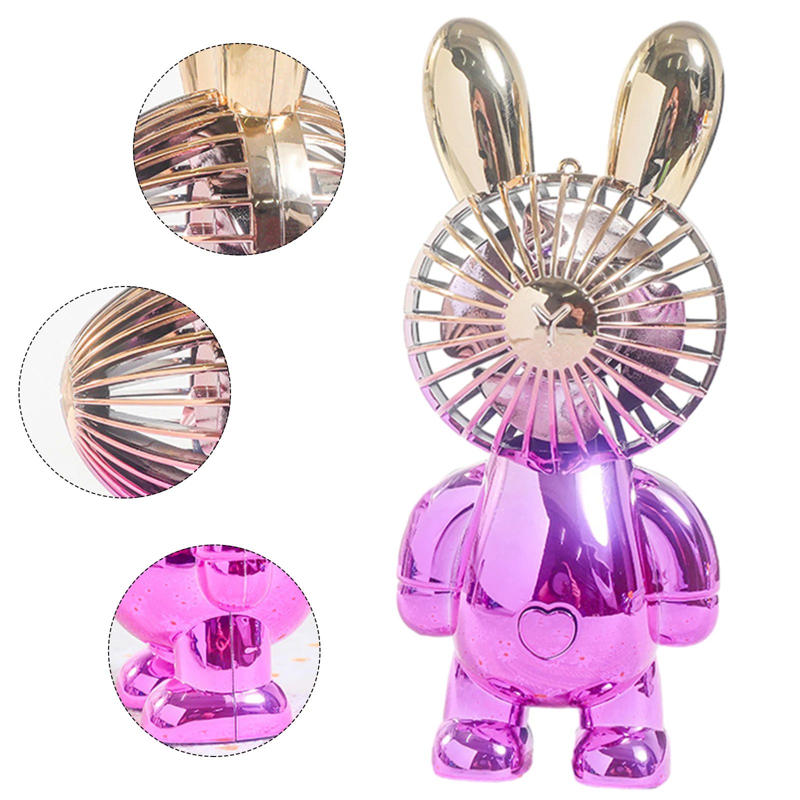 1 Set Fan ABS Blue Gradient Charging Cable Electroplating Handheld Little Rabbit Gradient Color Purple Gradient
1 Set Fan ABS Blue Gradient Charging Cable Electroplating Handheld Little Rabbit Gradient Color Purple Gradient