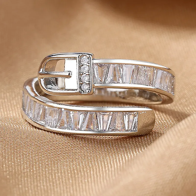 S925 Sterling Silver Open Ring Light Luxury Premium Belt Zircon Ring For Women Fashion Birthday Party Gift Jewelry
S925 Sterling Silver Open Ring Light Luxury Premium Belt Zircon Ring For Women Fashion Birthday Party Gift Jewelry