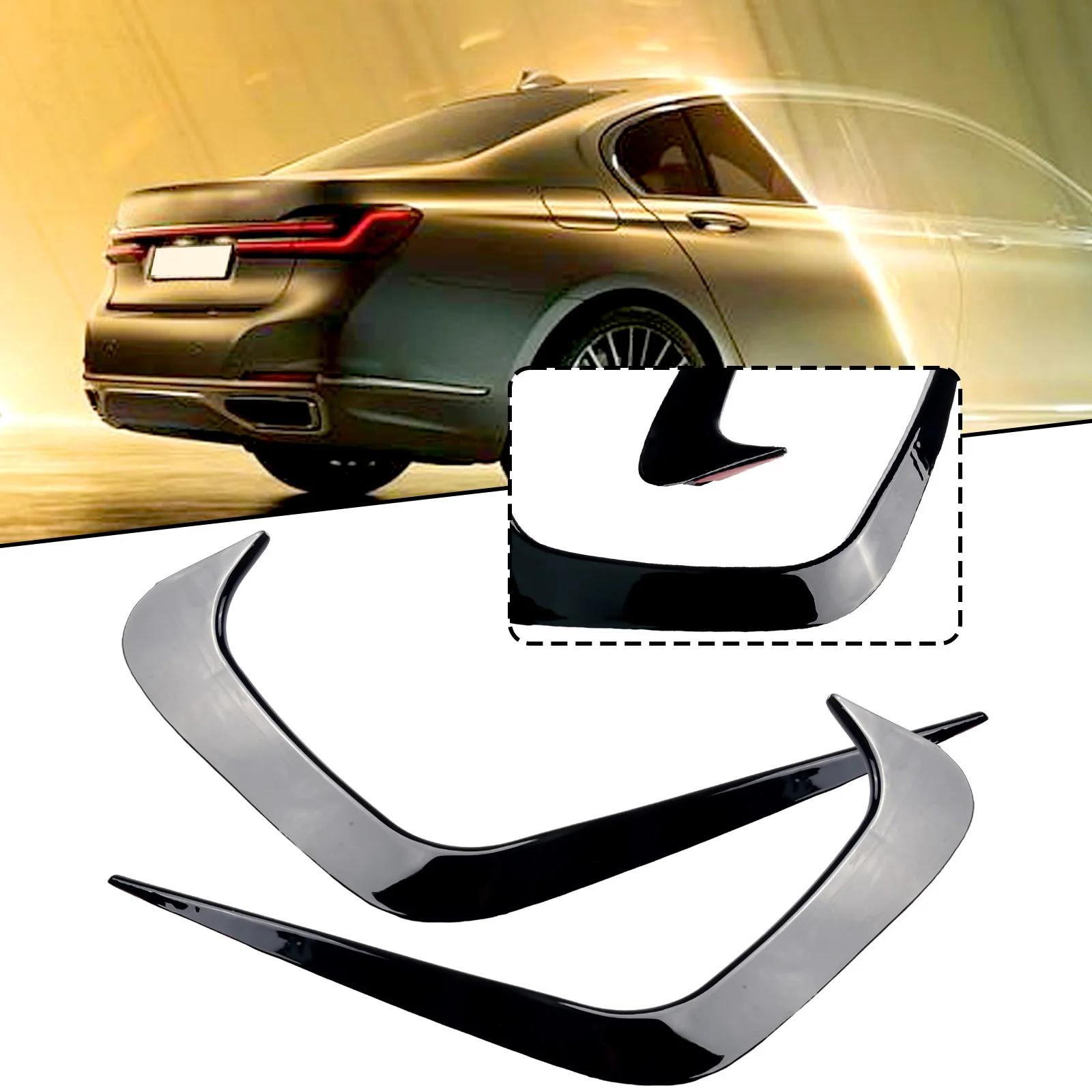 Durable Rear Bumper Spoiler Vent Sticker 2 Pcs Accessories Parts Plastic Replacement For BMW G20 G28 2019-2020
Durable Rear Bumper Spoiler Vent Sticker 2 Pcs Accessories Parts Plastic Replacement For BMW G20 G28 2019-2020