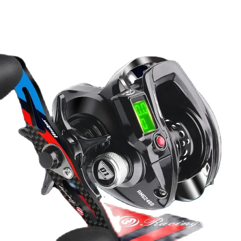 HISTAR AMG Digital LED Long Cast 7.2:1 High Ratio 10kg Drag Power 9+1 BB Magnetic Braking Backlight Baitcasting Fishing Reel
HISTAR AMG Digital LED Long Cast 7.2:1 High Ratio 10kg Drag Power 9+1 BB Magnetic Braking Backlight Baitcasting Fishing Reel