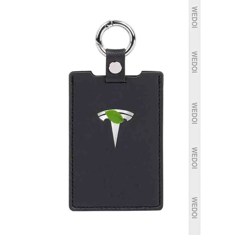 High Quality Leather Key Card Holder Protector Cover Key Chain Bag Case for Tesla Model 3 Y Key cover Durable Car Accessories 
High Quality Leather Key Card Holder Protector Cover Key Chain Bag Case for Tesla Model 3 Y Key cover Durable Car Accessories