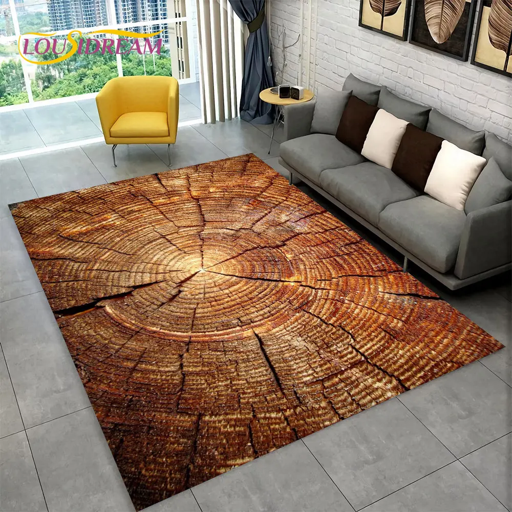 

3D HD Wood Grain Retro Area Rug Large,Carpet Rug for Home Living Room Kids Bedroom Sofa Doormat Decor,Kitchen Non-slip Floor Mat