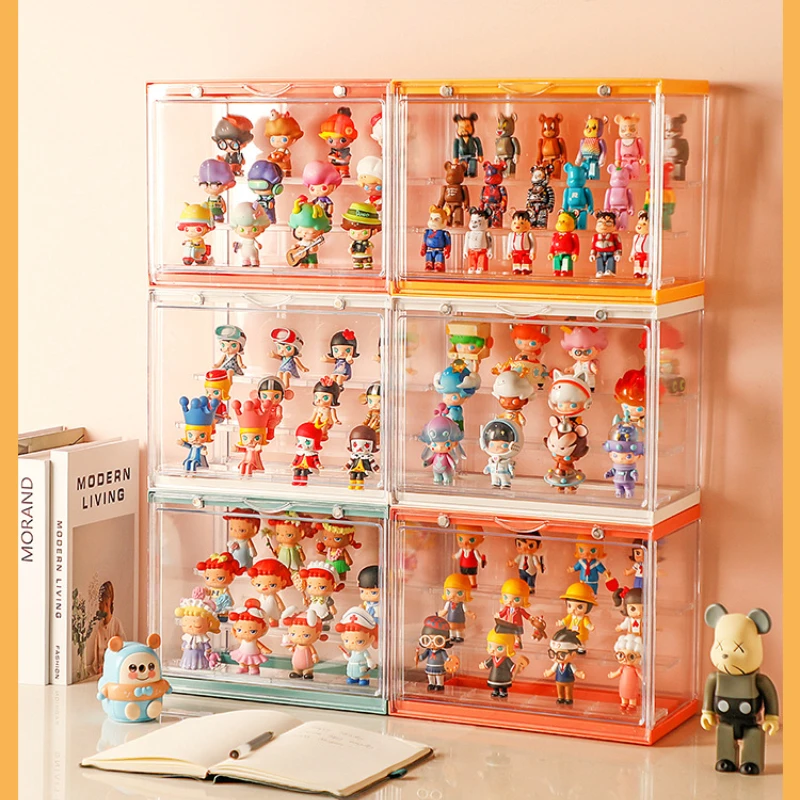 

Big Blind Box Showcase Acrylic Japanese Anime Garage Kit Storage Box DIY Removable Dustproof Figures Display Case