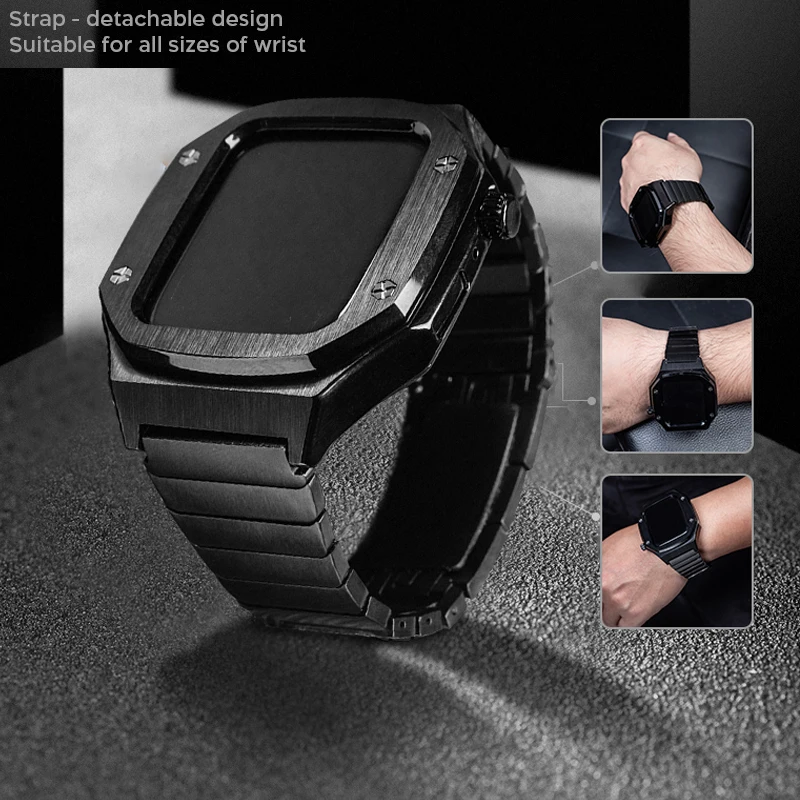 Metal Link Bracelet Strap For Apple Watch 45mm 44mm 42mm 41mm 40mm Magnetic Retrofit Kit Case For iWatch Series 8 7 6 54 SE Band
Metal Link Bracelet Strap For Apple Watch 45mm 44mm 42mm 41mm 40mm Magnetic Retrofit Kit Case For iWatch Series 8 7 6 54 SE Band