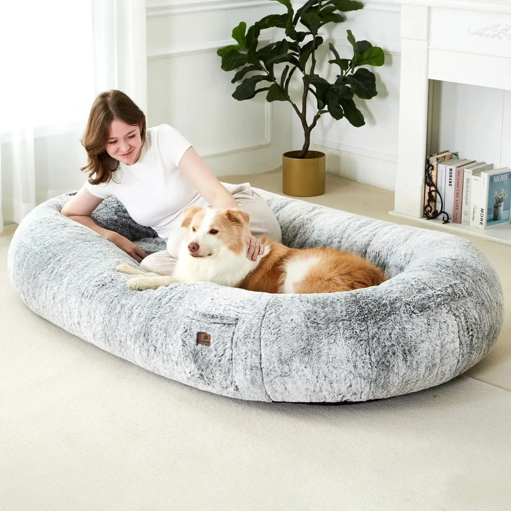 

Orthopedic Memory Sponge Pad Pet Dog Crate Gray Large Dog Bed for Large Dogs 72 Inches X 42 Inches X 12 Inches Mats