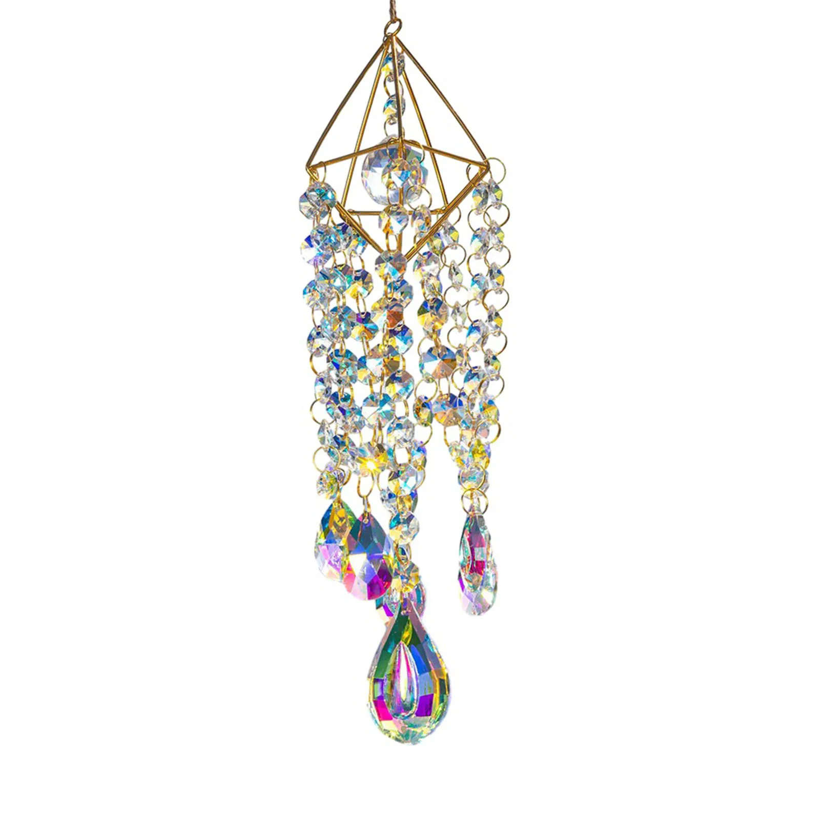Colorful Crystal Wind Chimes Gifts Hanging Pendant Home Garden Patio Yard Sparkling Rainbows Hanging Decorations
Colorful Crystal Wind Chimes Gifts Hanging Pendant Home Garden Patio Yard Sparkling Rainbows Hanging Decorations