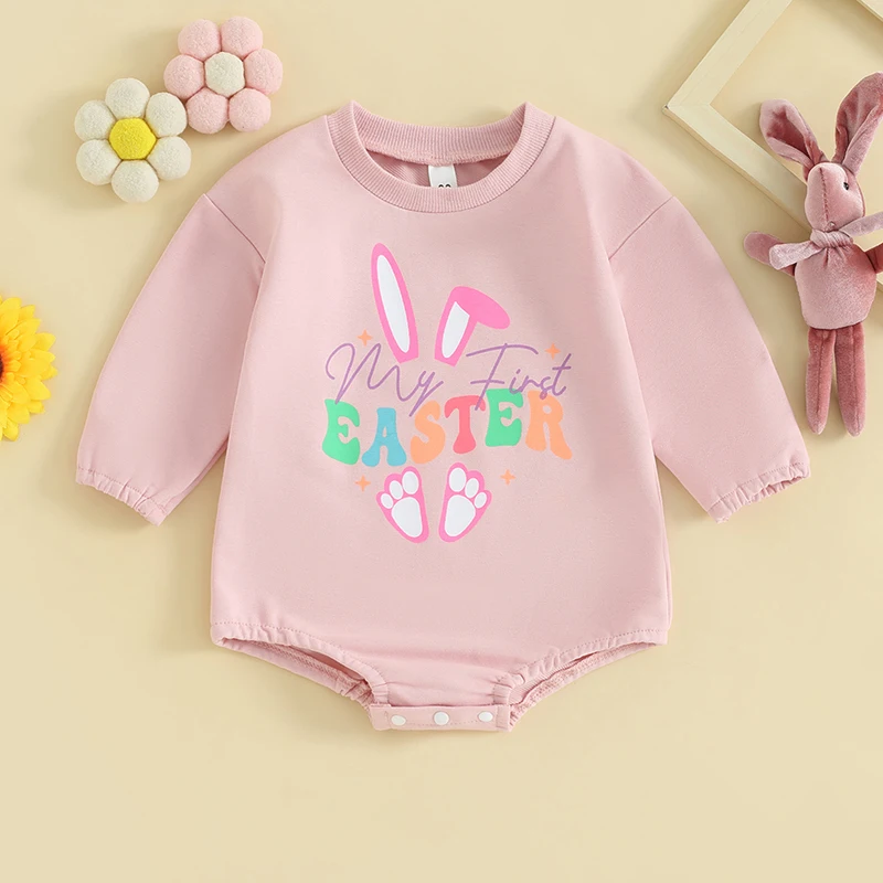 Easter Toddler Baby Rompers Long Sleeve Bunny Ear Letter Print Contrast Color Romper Sweatshirt Bubble Oversized Easter Bunny
Easter Toddler Baby Rompers Long Sleeve Bunny Ear Letter Print Contrast Color Romper Sweatshirt Bubble Oversized Easter Bunny