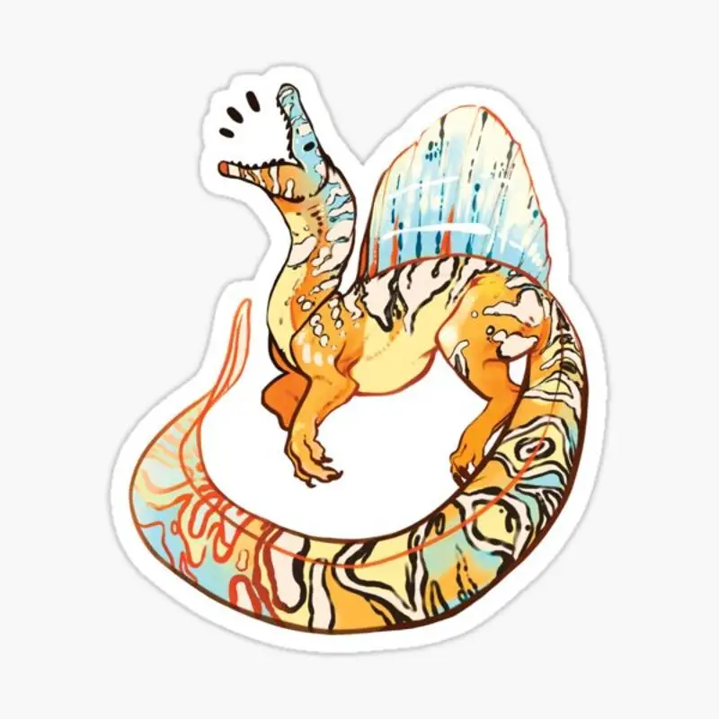 Happy Spino! Sticker for Laptop Decor Bedroom Car Cute Cartoon Art Fashionable Public Suitcase 
Happy Spino! Sticker for Laptop Decor Bedroom Car Cute Cartoon Art Fashionable Public Suitcase
