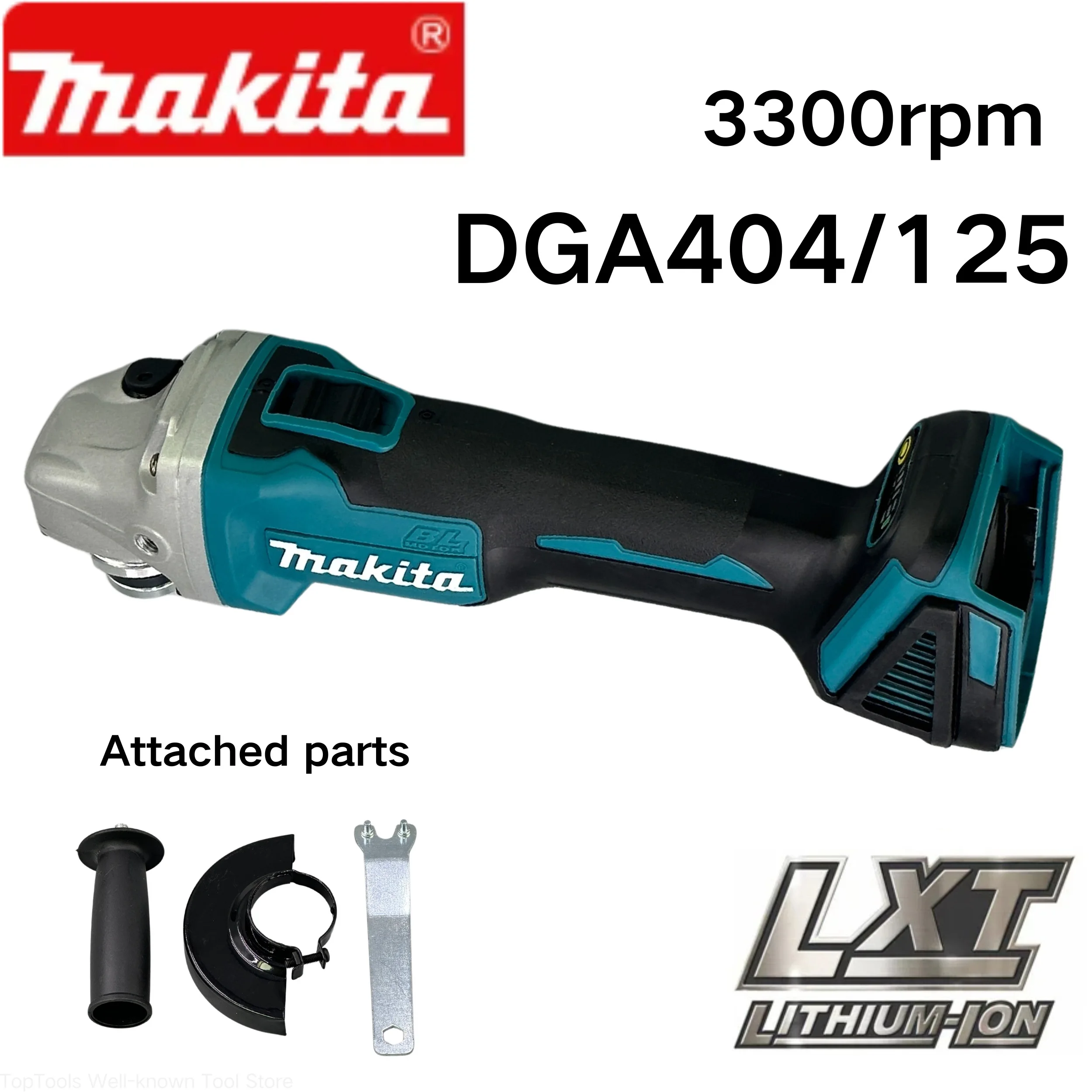 

Makita Electric Goddess 125MM DGA404 variable speed brushless Angle grinder Woodworking power tools For Makita 18V Battery