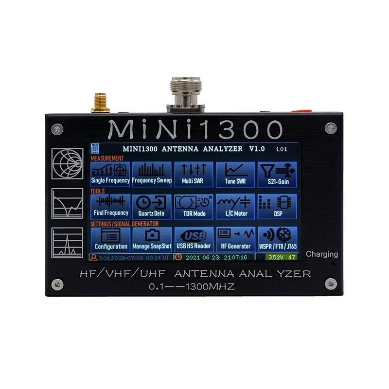 Оригинал Mini1300 0,1-1300 МГц HF VHF UHF антенна анализатор векторного сетевого анализатора SWR измеритель частоты подметания радиочастотный мультиметр
Оригинал Mini1300 0,1-1300 МГц HF VHF UHF антенна анализатор векторного сетевого анализатора SWR измеритель частоты подметания радиочастотный мультиметр