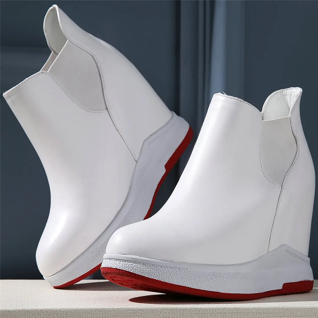 Platform Oxfords Women Genuine Leather Platform Wedges High Heel Vulcanized Shoes Female Round Toe Fashion Sneakers Casual Shoes
Platform Oxfords Women Genuine Leather Platform Wedges High Heel Vulcanized Shoes Female Round Toe Fashion Sneakers Casual Shoes