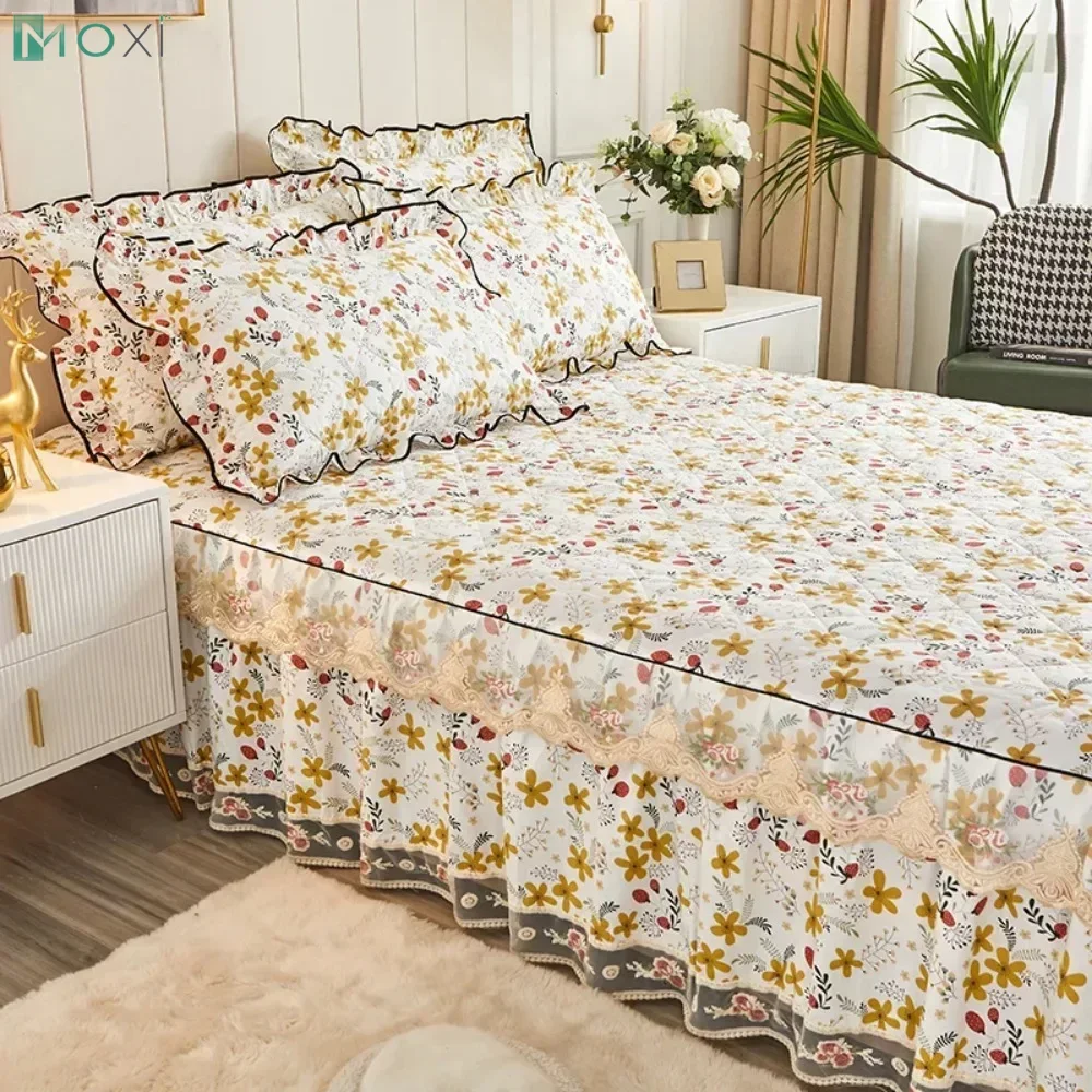 Lace Bedspread King Size 150x200CM Quilted Bed Skirt 침대커버 Thicken Mattress Cover 100% Cotton Bed Covers(Pillowcase Need Order)
Lace Bedspread King Size 150x200CM Quilted Bed Skirt 침대커버 Thicken Mattress Cover 100% Cotton Bed Covers(Pillowcase Need Order)