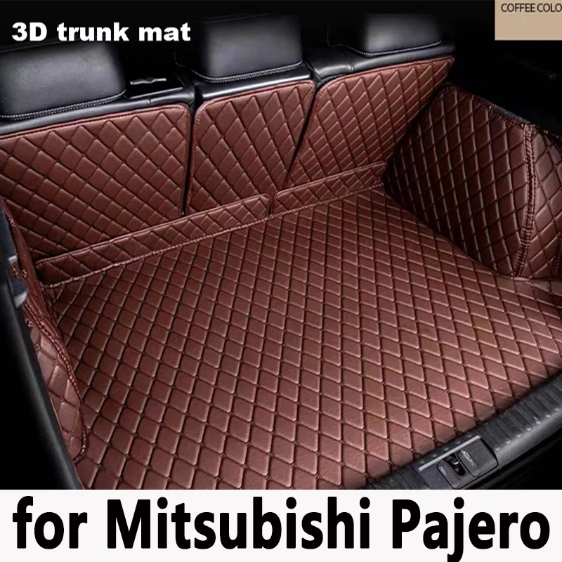 

Лучшее качество! Полный Комплект ковриков для багажника автомобиля для Mitsubishi Pajero Sport 7 мест 2022-2016 багажник catpets Чехол-подкладка для груза, бесплатная доставка