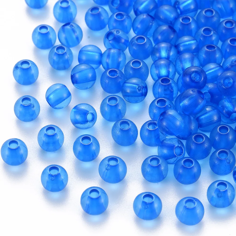 500g Transparent Acrylic Beads Round Deep Sky Blue 6x5mm Hole: 1.8mm about 4400pcs/500g
500g Transparent Acrylic Beads Round Deep Sky Blue 6x5mm Hole: 1.8mm about 4400pcs/500g