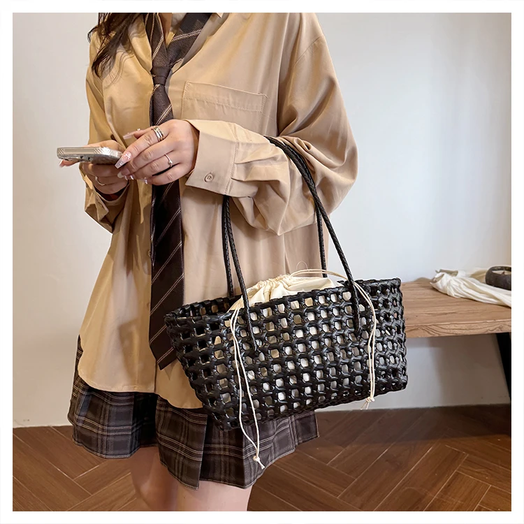 Vegetable basket women straw bags female summmer beach bag lady travel bags designer handbag handmade woven rattan bag shoulder 6 Sf2e429843ae9482e824b8a1dfe7694b6Q