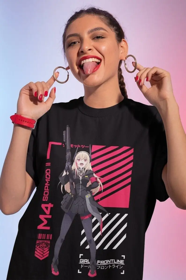 Unisex Girls' Frontline M4 Sopmod Ii Gaming T-Shirt, Anime Girl Waifu Shirt, K11 T-Shirt
Unisex Girls' Frontline M4 Sopmod Ii Gaming T-Shirt, Anime Girl Waifu Shirt, K11 T-Shirt
