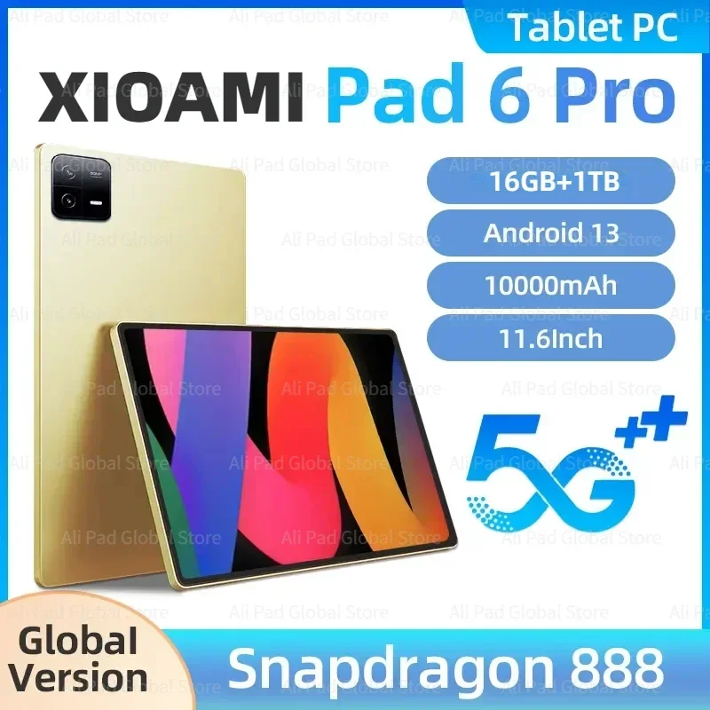2024 Original Global Version Tablet Pad 6 Pro 샤오신패드 2024 Snapdragon 888 16GB+512GB TabletsPC 5G Dual SIM Card or WIFI HD 4K Mi
2024 Original Global Version Tablet Pad 6 Pro 샤오신패드 2024 Snapdragon 888 16GB+512GB TabletsPC 5G Dual SIM Card or WIFI HD 4K Mi