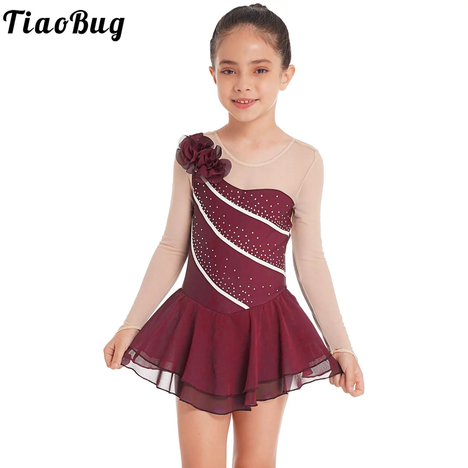 Figure Skating Dress Kids Girls Flower Mesh Rhinestone Ballet Tutu Gymnastics Leotard Dress Roller Skating Competition Dancewear
Figure Skating Dress Kids Girls Flower Mesh Rhinestone Ballet Tutu Gymnastics Leotard Dress Roller Skating Competition Dancewear