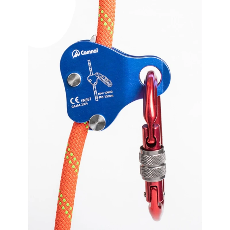 4X CAMNAL Safety Climbing Protective Ascender 220LB Climbing Protective Device Rope Grip 8-13MM Rope,Blue
4X CAMNAL Safety Climbing Protective Ascender 220LB Climbing Protective Device Rope Grip 8-13MM Rope,Blue