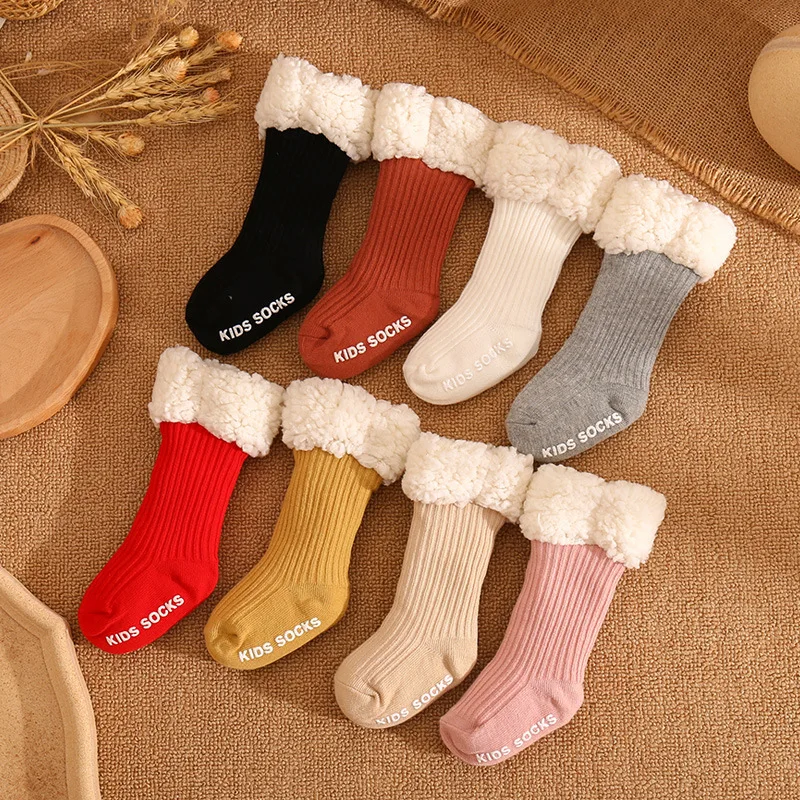 Winter Baby Solid Tincken Socks for Girl Boy Kids Cotton Warm Toddlers Baby Christmas Socks for Newborn Anti Slip Floor Socks
Winter Baby Solid Tincken Socks for Girl Boy Kids Cotton Warm Toddlers Baby Christmas Socks for Newborn Anti Slip Floor Socks