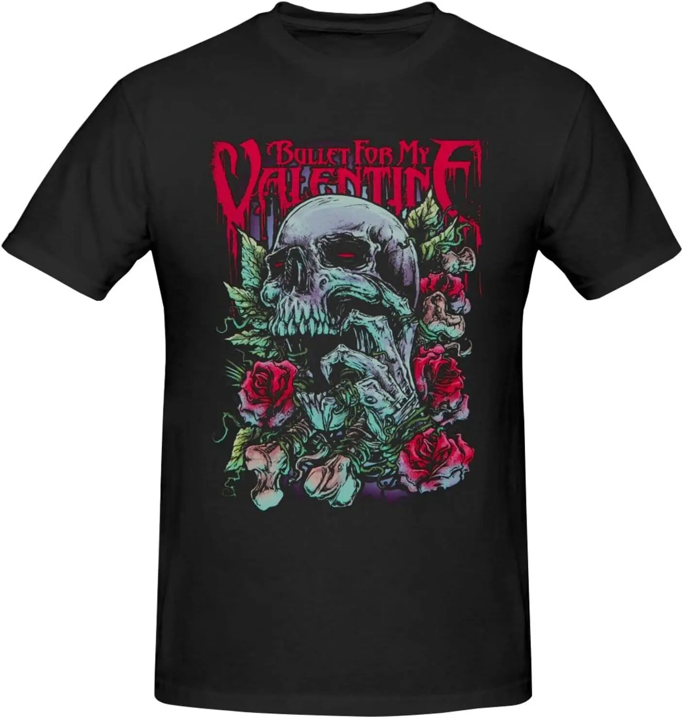 Bullet Music for My and Valentine Men's Comfortable Short Sleeve Shirt Round Neck Cotton Fashion T-Shirt Black
Bullet Music for My and Valentine Men's Comfortable Short Sleeve Shirt Round Neck Cotton Fashion T-Shirt Black