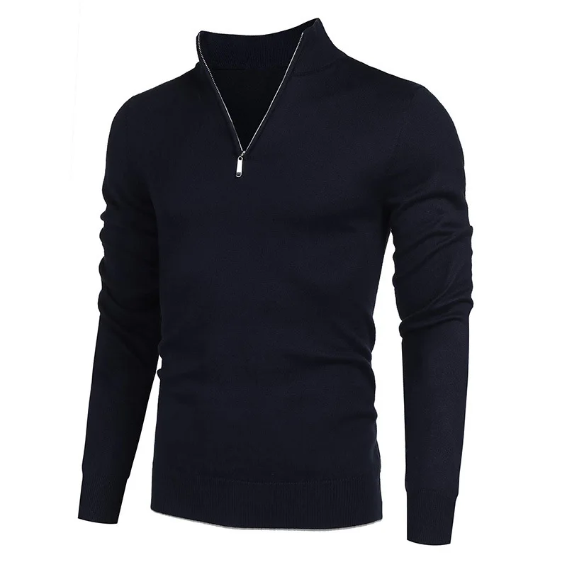 

New Fall Winter Men Sweater Long Sleeve Knitwear Turtleneck Bottoming Shirt T-shirt Cotton Knitwear GD-CT