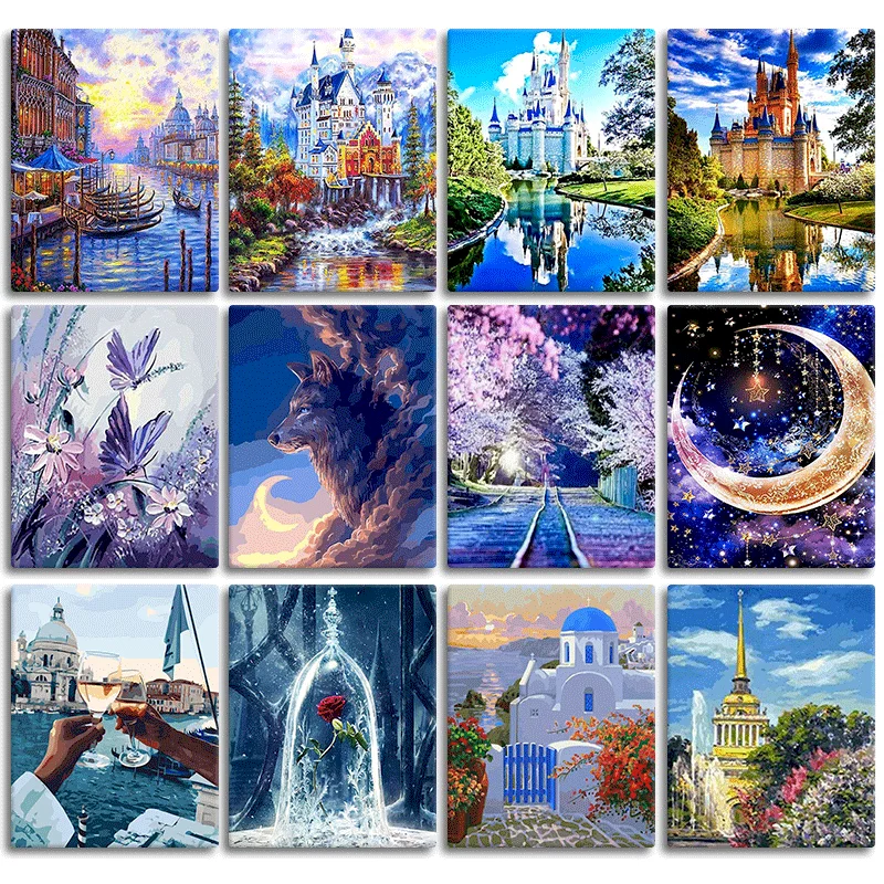 GATYZTORY Frame Diy Oil Painting By Numbers Landscape Acrylic Paint Drawing Wall Art Pictures On Canvas For Home Wall Decor
GATYZTORY Frame Diy Oil Painting By Numbers Landscape Acrylic Paint Drawing Wall Art Pictures On Canvas For Home Wall Decor