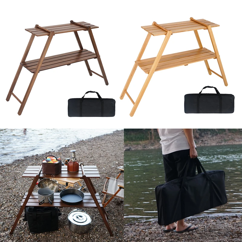 Outdoor Camping Double Shelving Wooden Shelves BBQ Picnic Storage Rack Garden Patio Outdoor Indoor Flower Plant Holder Stand
Outdoor Camping Double Shelving Wooden Shelves BBQ Picnic Storage Rack Garden Patio Outdoor Indoor Flower Plant Holder Stand