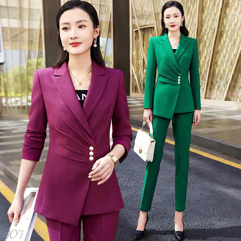 Suit Jacket Female Host Formal Wear General Manager Business Suit Casual Business Attire Capable Temperament Socialite Women's C
Suit Jacket Female Host Formal Wear General Manager Business Suit Casual Business Attire Capable Temperament Socialite Women's C