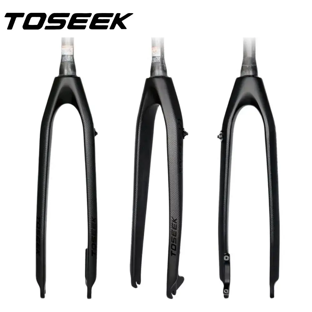 

TOSEEK T800 Carbon Fiber Front Fork MTB Bike Forks 26er,27.5er,29er Fit for Headset Tapered Top 1-1/8(41.8mm) Down 1-1/2(52mm)