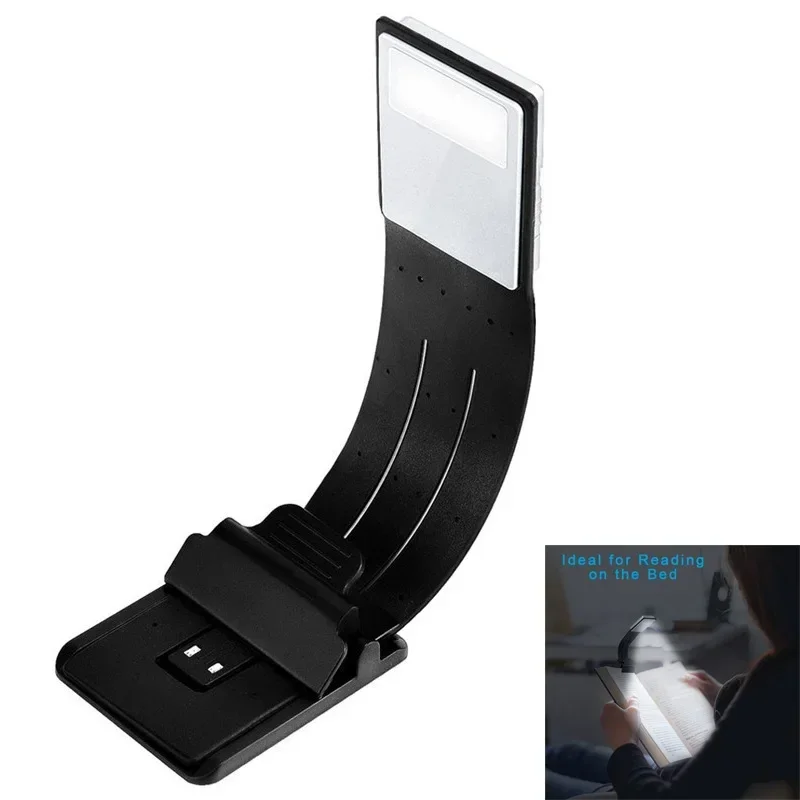 

Portable LED Reading Book Light With Detachable Flexible Clip USB Rechargeable Lamp For Kindle eBook Readers