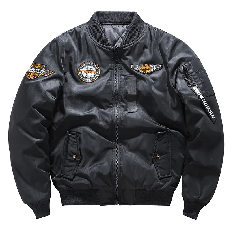 Men's Fashion Double-sided Wear Plus Size Thick Baseball Uniform Men's Air Force MA1 Pilot Tide Brand Warm Jacket Winter Coat
Men's Fashion Double-sided Wear Plus Size Thick Baseball Uniform Men's Air Force MA1 Pilot Tide Brand Warm Jacket Winter Coat