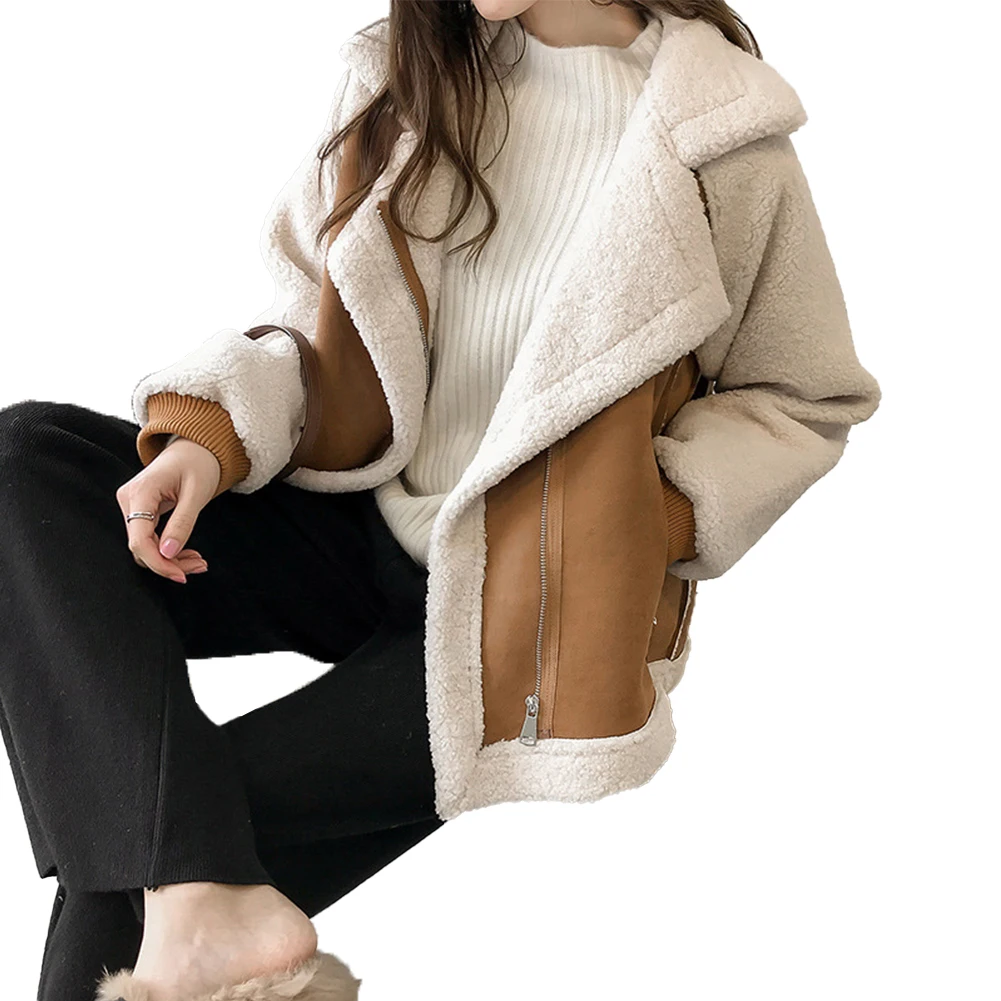 Fashion Stylish Daily Coat Jackets Outwear Tops Solid Color Warm Winter Fleece Womens Ladies Lapel Long Sleeve
Fashion Stylish Daily Coat Jackets Outwear Tops Solid Color Warm Winter Fleece Womens Ladies Lapel Long Sleeve