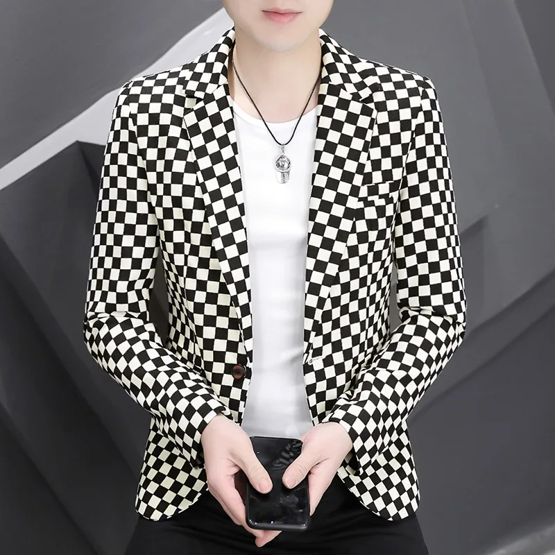 New Men's Clothing Masculino Business Casual Plaid Suit Jacket/Male High Quality Blazers/Man Slim Fit Tuxedo Coat M-3XL
New Men's Clothing Masculino Business Casual Plaid Suit Jacket/Male High Quality Blazers/Man Slim Fit Tuxedo Coat M-3XL