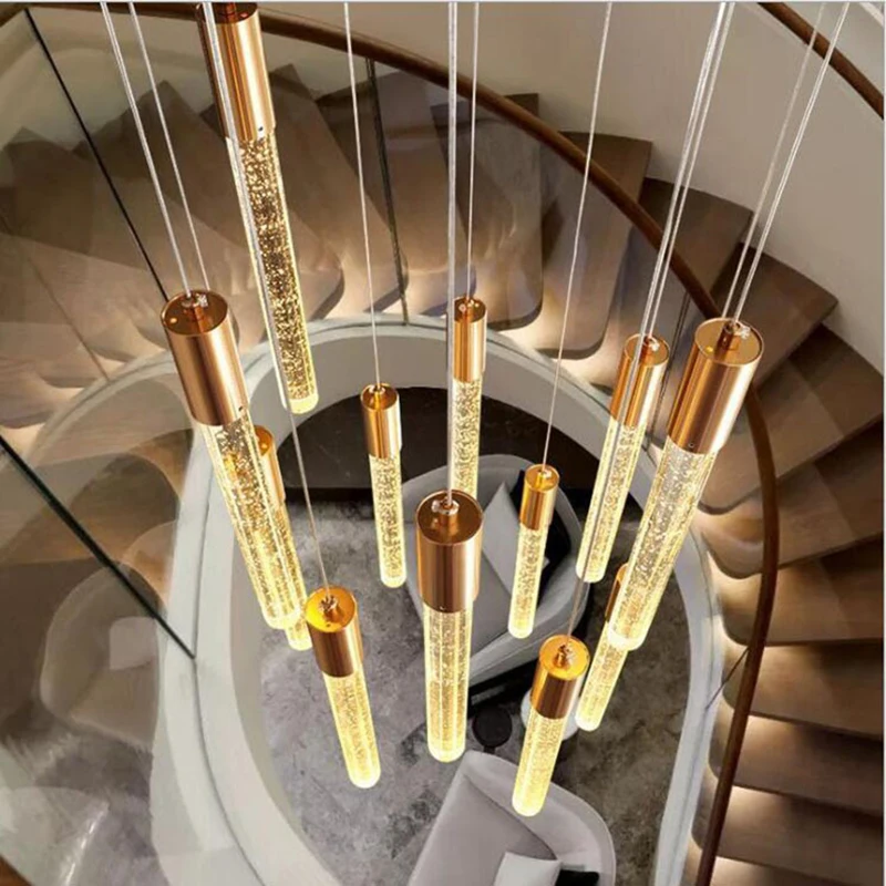 Modern Ceiling Chandelier Loft Staircase Living Room Crystal Hanging Lamp Nordic Art Decor Gold Long Villa Led Pendant Light
Modern Ceiling Chandelier Loft Staircase Living Room Crystal Hanging Lamp Nordic Art Decor Gold Long Villa Led Pendant Light