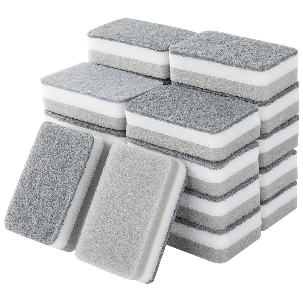 Heavy Duty Scrub Sponges Dual-Sided Dishwashing Sponge for Kitchen Multi-Use Deep Cleaning Scrub Sponge Gray 20 Pcs
Heavy Duty Scrub Sponges Dual-Sided Dishwashing Sponge for Kitchen Multi-Use Deep Cleaning Scrub Sponge Gray 20 Pcs