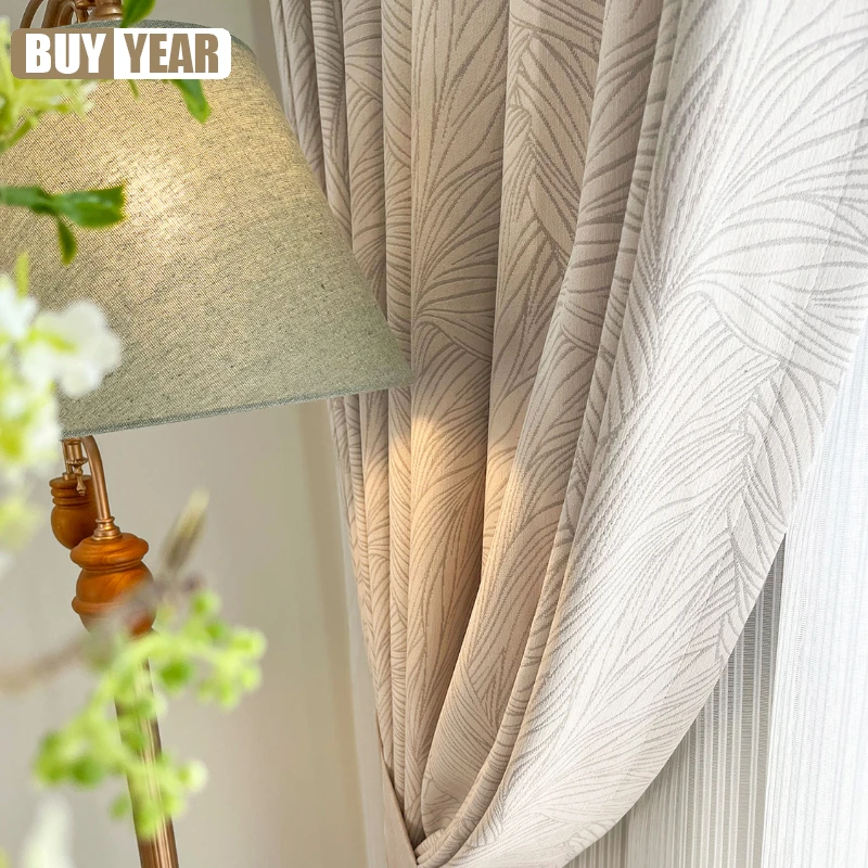 Customized Modern Simple High-end Leaf Line Double-sided Chenille Jacquard Curtains for Living Dining room Bedroom
Customized Modern Simple High-end Leaf Line Double-sided Chenille Jacquard Curtains for Living Dining room Bedroom