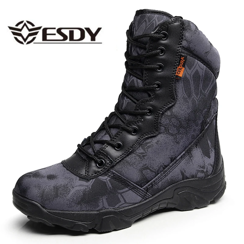 Outdoor Camping Climbing Wearproof Tactical Boots Men Training Hunting Desert Jungle Camouflage Breathable Hiking High Shoes
Outdoor Camping Climbing Wearproof Tactical Boots Men Training Hunting Desert Jungle Camouflage Breathable Hiking High Shoes