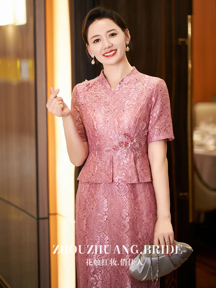 Grandma Xi's Qipao, Mom's Wedding Dress, Wedding Banquet Dress, New Wedding Dress, Large Size, High end Style, Summer
Grandma Xi's Qipao, Mom's Wedding Dress, Wedding Banquet Dress, New Wedding Dress, Large Size, High end Style, Summer