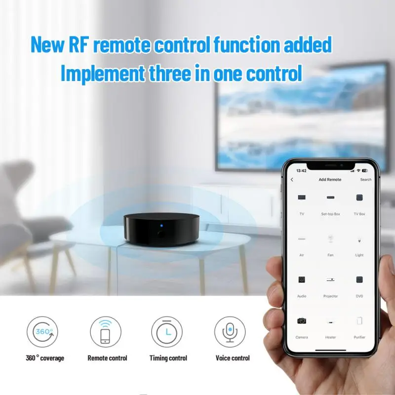 

1~10PCS Tv Tuya Wifi Air Conditioner Smart Home Ir Infrared Remote Control Alexa Home Rf 433mhz