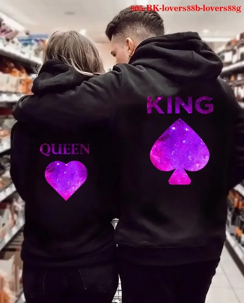 COTTON King Queen Printed Sweatshirt Women Hoodies Lovers Couples Hoodie Fashion Sweatshirt Matching Casual Pullovers Tracksuits
COTTON King Queen Printed Sweatshirt Women Hoodies Lovers Couples Hoodie Fashion Sweatshirt Matching Casual Pullovers Tracksuits