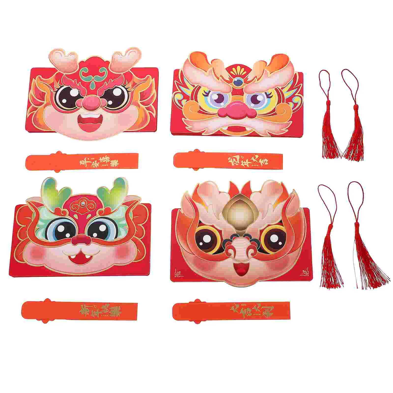 4 Pcs New Year Envelope Envelopes Purse Cute Paper Spring Festival Red 2024 Luck Money Bag
4 Pcs New Year Envelope Envelopes Purse Cute Paper Spring Festival Red 2024 Luck Money Bag